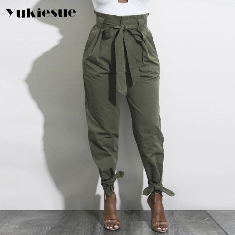 High waist pants camouflage loose joggers women army harem camo pants streetwear punk black cargo pants women capris trousers