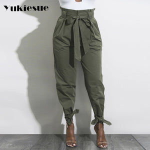 High waist pants camouflage loose joggers women army harem camo pants streetwear punk black cargo pants women capris trousers