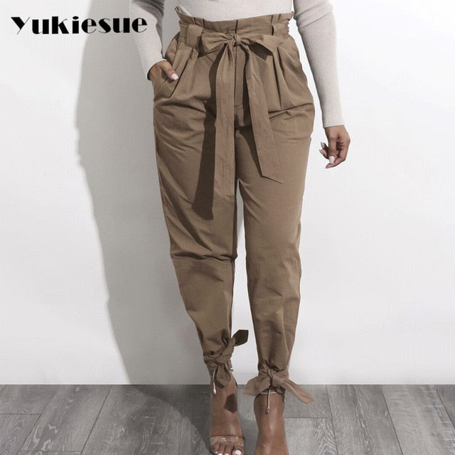 High waist pants camouflage loose joggers women army harem camo pants streetwear punk black cargo pants women capris trousers