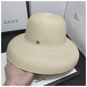 2020 Fashion New Elegant Jazz Hats For Women White Sun Hat Men Formal Blue Summer Beach Cap Letter M Fedora Straw Hat
