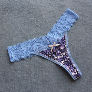 Voplidia Summer Panties Underwear Women Plus Size Bow Sexy Lingerie Panty Thongs and G String Tanga T-back Seamless String PM003