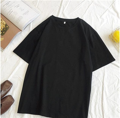GCAROL Spring Fall Oversize Women T-shirt Candy Streetwear Casual Shirt  Perfect Basics Tops Render Unlined Upper Garment