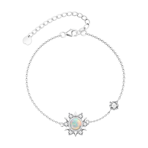 Thaya S925 Silver Charm Colorful Bracelet & Bangle Thin Chain Handmade Silver Bracelets For Women Luxury Fine Jewelry Gift