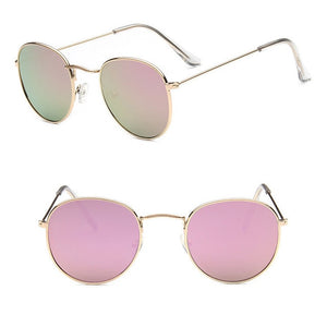 LeonLion Round Retro Sunglasses Women Luxury Brand Glasses for Women/Men Small Sunglasses Women Mirror Oculos De Sol Gafas UV400