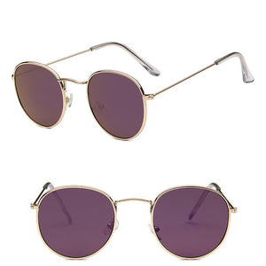 LeonLion Round Retro Sunglasses Women Luxury Brand Glasses for Women/Men Small Sunglasses Women Mirror Oculos De Sol Gafas UV400
