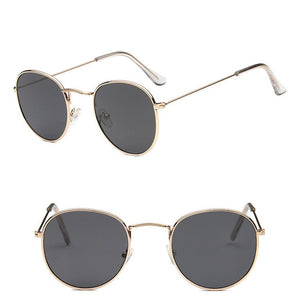 LeonLion Round Retro Sunglasses Women Luxury Brand Glasses for Women/Men Small Sunglasses Women Mirror Oculos De Sol Gafas UV400