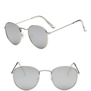 LeonLion Round Retro Sunglasses Women Luxury Brand Glasses for Women/Men Small Sunglasses Women Mirror Oculos De Sol Gafas UV400