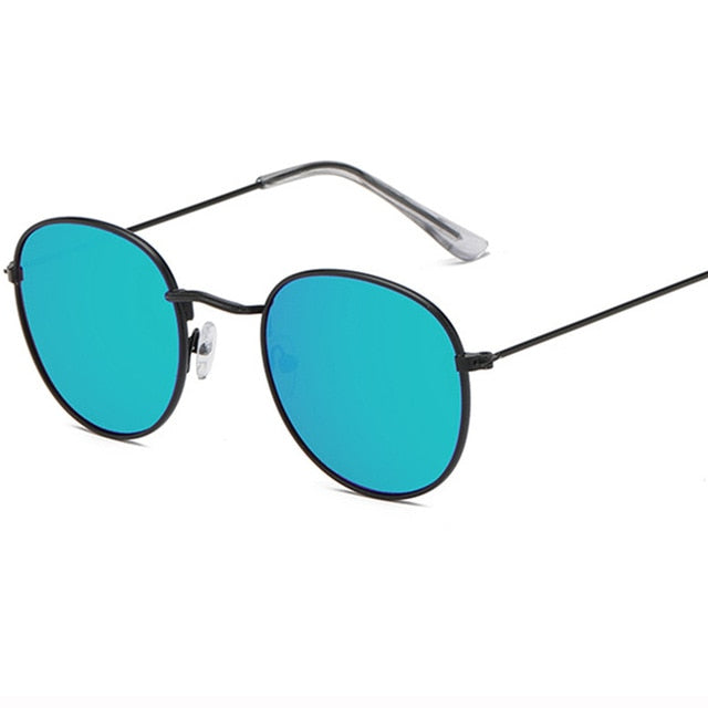 LeonLion Round Retro Sunglasses Women Luxury Brand Glasses for Women/Men Small Sunglasses Women Mirror Oculos De Sol Gafas UV400