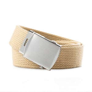 New Japan High Quality Canvas Belt Men And Women Jeans Belt Top Casual Luxury Strap 3 Colors 130cm Long Metal Buckle Belts