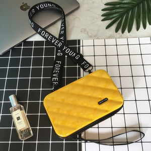 Luxury Box Shape Hand Bags ABS plastic Women Shoulder Bags fashion Designer Clutch Bag female Mini Shoulder Messenger Bag case