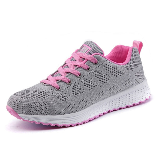 Women Casual Shoes Fashion  White Vulcanized Shoes Breathable Walking Mesh Sneakers Women Shoes Chunky Sneakers Tenis Feminino