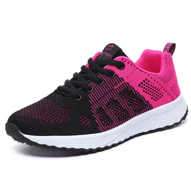 Women Casual Shoes Fashion  White Vulcanized Shoes Breathable Walking Mesh Sneakers Women Shoes Chunky Sneakers Tenis Feminino