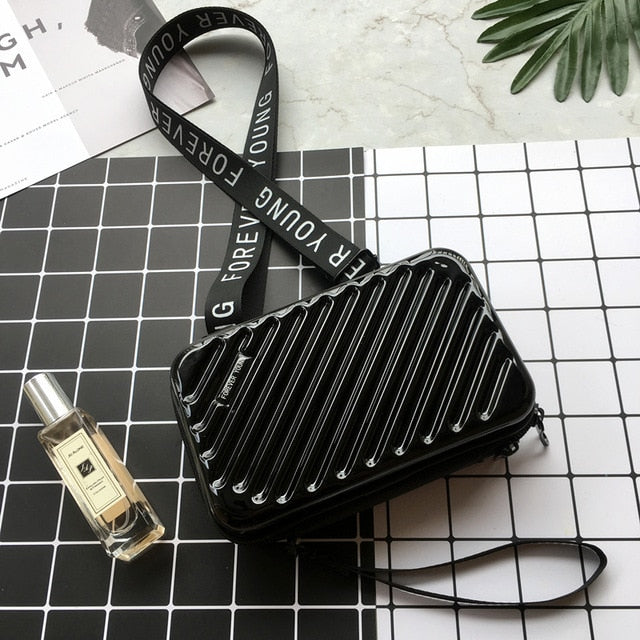 Luxury Hand Bags for Women 2020 New Suitcase Shape Totes Women Famous Brand Clutch Bag Mini Box Bag Fashion Mini Luggage Bag