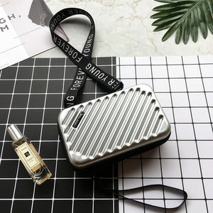 Luxury Hand Bags for Women 2020 New Suitcase Shape Totes Women Famous Brand Clutch Bag Mini Box Bag Fashion Mini Luggage Bag