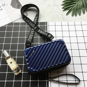 Luxury Hand Bags for Women 2020 New Suitcase Shape Totes Women Famous Brand Clutch Bag Mini Box Bag Fashion Mini Luggage Bag