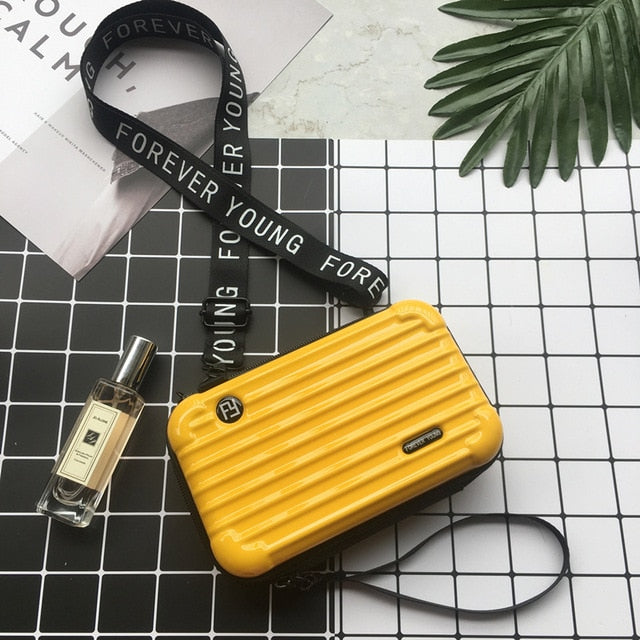 Luxury Hand Bags for Women 2020 New Suitcase Shape Totes Women Famous Brand Clutch Bag Mini Box Bag Fashion Mini Luggage Bag