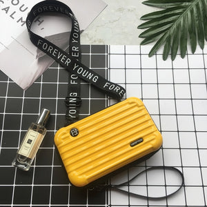 Luxury Hand Bags for Women 2020 New Suitcase Shape Totes Women Famous Brand Clutch Bag Mini Box Bag Fashion Mini Luggage Bag