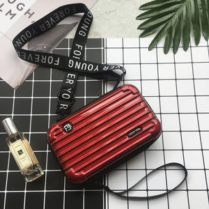 Luxury Hand Bags for Women 2020 New Suitcase Shape Totes Women Famous Brand Clutch Bag Mini Box Bag Fashion Mini Luggage Bag