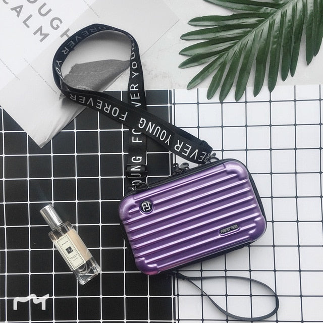 Luxury Hand Bags for Women 2020 New Suitcase Shape Totes Women Famous Brand Clutch Bag Mini Box Bag Fashion Mini Luggage Bag