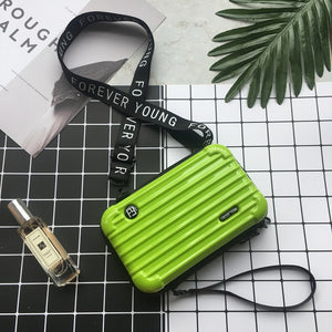 Luxury Hand Bags for Women 2020 New Suitcase Shape Totes Women Famous Brand Clutch Bag Mini Box Bag Fashion Mini Luggage Bag