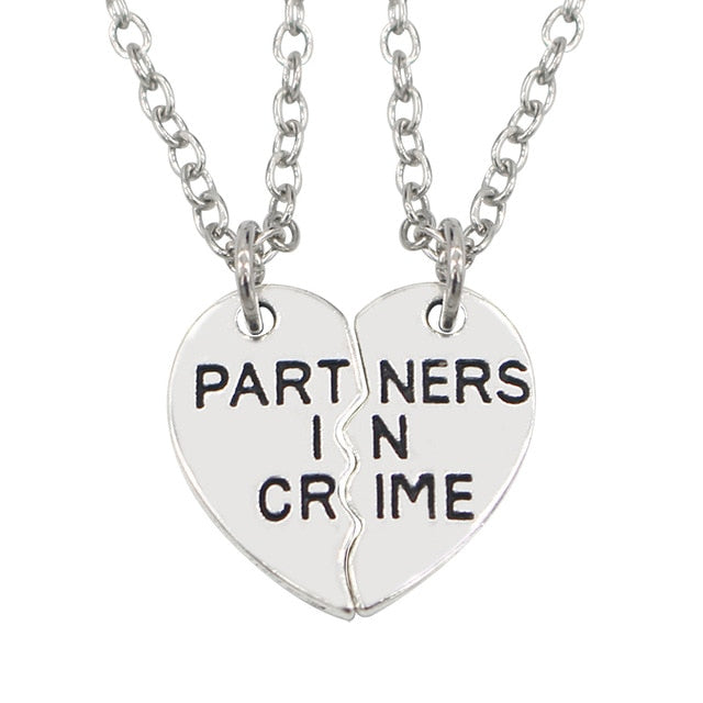 I Love You Best Friends Couple Necklace Jewelry Puzzle BFF Key Lock Tai Chi Heart Pendants Necklaces For Women Men Gift Collier