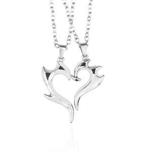 I Love You Best Friends Couple Necklace Jewelry Puzzle BFF Key Lock Tai Chi Heart Pendants Necklaces For Women Men Gift Collier