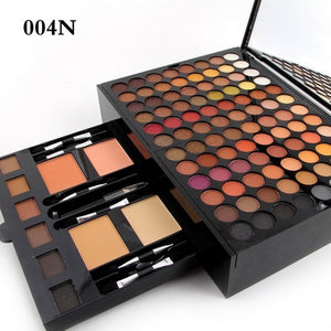Miss Rose Long Lasting Waterproof Shimmer Makeup Kit Glitter Matte Soft Eyeshadow Palette Set Women Makeup 180 Colors Multicolor