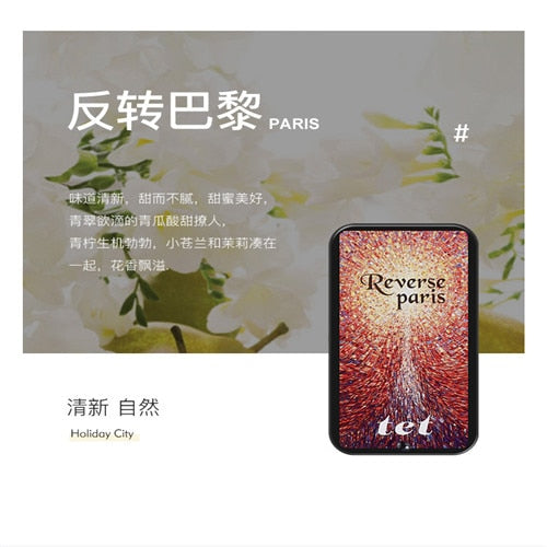 1pc Eau De Parfum 10g Women Soild Perfume Feminino Portable Box Flower Fruit Fragrance Floral Cream Female Parfum Metal Casing