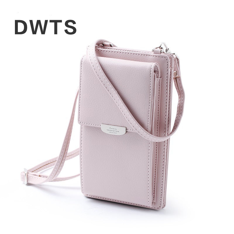 2019 New Women Casual Wallet Brand Cell Phone Wallet Big Card Holders Wallet Handbag Purse Clutch Messenger Shoulder Straps Bag