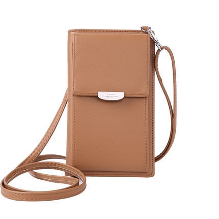 2019 New Women Casual Wallet Brand Cell Phone Wallet Big Card Holders Wallet Handbag Purse Clutch Messenger Shoulder Straps Bag