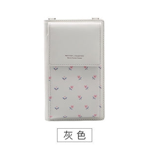 2019 New Women Casual Wallet Brand Cell Phone Wallet Big Card Holders Wallet Handbag Purse Clutch Messenger Shoulder Straps Bag