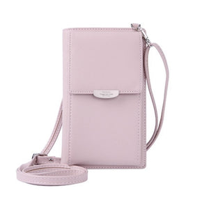 2019 New Women Casual Wallet Brand Cell Phone Wallet Big Card Holders Wallet Handbag Purse Clutch Messenger Shoulder Straps Bag