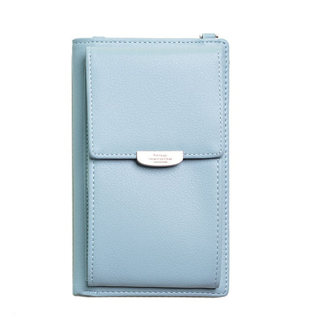 2019 New Women Casual Wallet Brand Cell Phone Wallet Big Card Holders Wallet Handbag Purse Clutch Messenger Shoulder Straps Bag