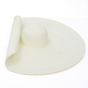 GEMVIE Oversized Straw Hat For Women Wide Brim Summer Sun Hat Packable Large Paper Beach Hat 2020 New Fashion