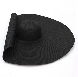 GEMVIE Oversized Straw Hat For Women Wide Brim Summer Sun Hat Packable Large Paper Beach Hat 2020 New Fashion