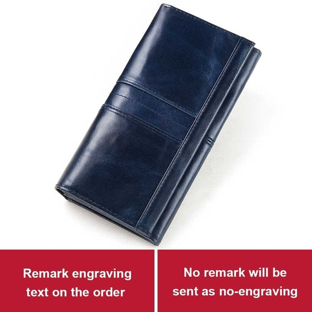 GZCZ RFID Leather Women Clutch Wallet Fashion Long Style Female Coin Purse Portomonee Clamp For Phone Bag Ladies Handy Purse