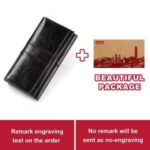 GZCZ RFID Leather Women Clutch Wallet Fashion Long Style Female Coin Purse Portomonee Clamp For Phone Bag Ladies Handy Purse