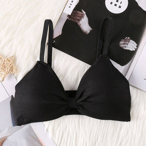 CHRLEISURE French Thread Women Bra Soft Sexy Underwear Women Gather Sweet Elastic Force Bras For Women