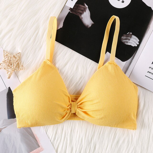 CHRLEISURE French Thread Women Bra Soft Sexy Underwear Women Gather Sweet Elastic Force Bras For Women