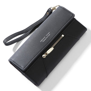 Forever Young Wristlet Clutch Wallet Women Many Departments Female Wallet Zipper Designer Ladies Purse Handbag Cell Phone Pocket