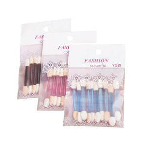 10pcs Disposable Eyeliner Eye Shadow Sponge Brushes Lip Brush Sponge Applicator Tool For Women Lady Beauty Makeup Tool