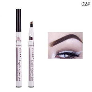 4 Head Eye Brow Tattoo Dye Tint Pen Liquid Eyebrow Pencil Women Makeup Sketch Waterproof Brown Liner Long Lasting Eyebrow TSLM1