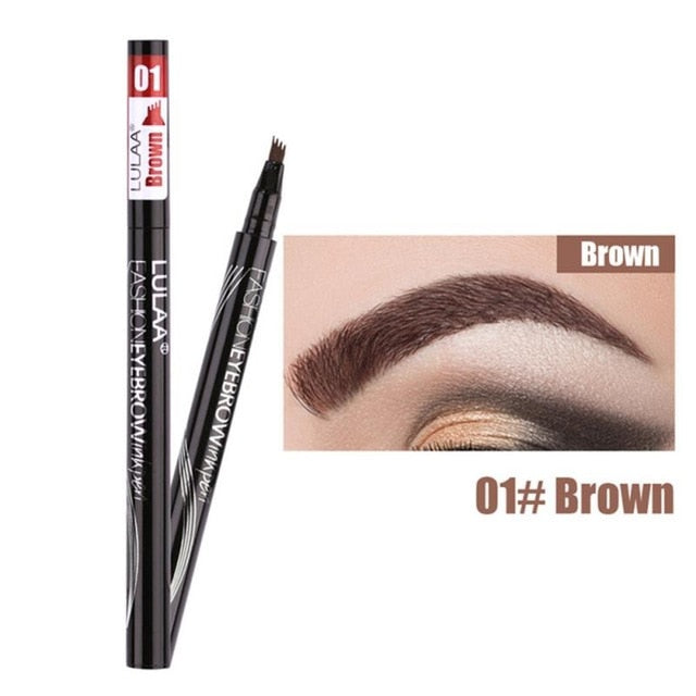 4 Head Eye Brow Tattoo Dye Tint Pen Liquid Eyebrow Pencil Women Makeup Sketch Waterproof Brown Liner Long Lasting Eyebrow TSLM1