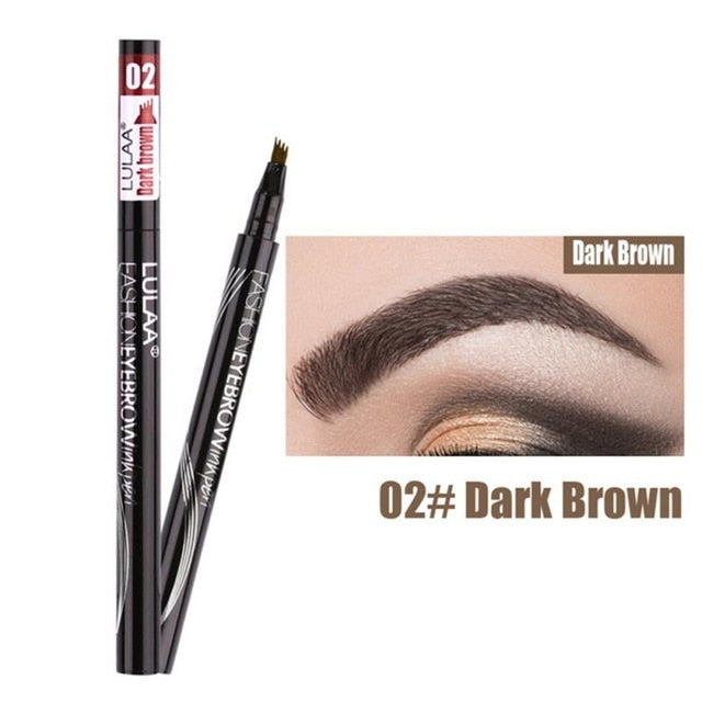 4 Head Eye Brow Tattoo Dye Tint Pen Liquid Eyebrow Pencil Women Makeup Sketch Waterproof Brown Liner Long Lasting Eyebrow TSLM1