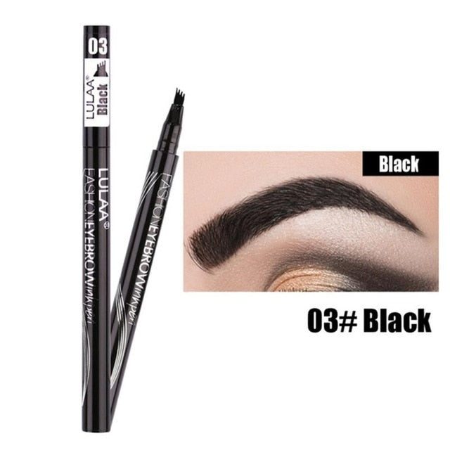 4 Head Eye Brow Tattoo Dye Tint Pen Liquid Eyebrow Pencil Women Makeup Sketch Waterproof Brown Liner Long Lasting Eyebrow TSLM1