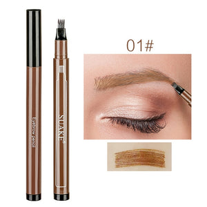 4 Head Eye Brow Tattoo Dye Tint Pen Liquid Eyebrow Pencil Women Makeup Sketch Waterproof Brown Liner Long Lasting Eyebrow TSLM1