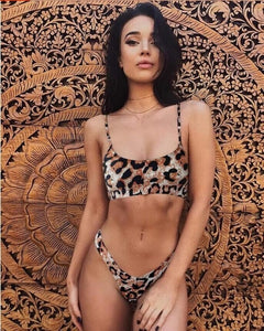 Sexy Lady Snakeskin Bikini Women Swimwear Leopard Bikinis Sexy Biquini Swim Suit Push Up Swimsuit Female Beachwear Swimming