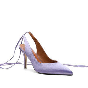 Spring 2020 new style pointed toe high heel strap women's evening dress party shoes
