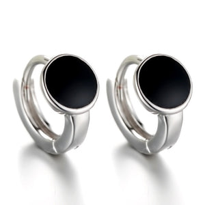 Fanqieliu Sterling 925 Silver Earrings Natural Crystal Small Flower Hoop Earrings For Woman FQL3235