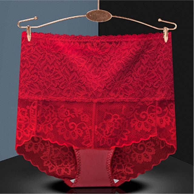 High Waist Panties Women Underwear Sexy Lace Panties Bodyshaper Female Underpants Floral Briefs Tall Waist Lingerie Dropshipping
